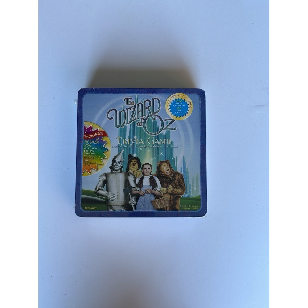 Special Edition The Wizard of Oz Trivia Game in a collectible tin